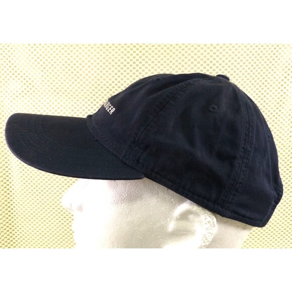 Tommy Hilfiger Spell Out Navy Blue Baseball Cap W/ Red Under Visor - Picture 4 of 8